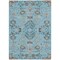 Homeroots 3' X 5' Sky Blue Gray And Charcoal Floral Washable Indoor Outdoor Area Rug 605485 - alternate 6