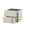 Homeroots 24" X 17" X 20" Cream White And Dark Grey Mdf Nightstand 319116 - alternate 7