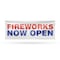 Signmission Fireworks Now Open, 48 Inch x 120 Inch, Vinyl Banner B-120-30630 - alternate 1