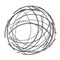 Homeroots 26" X 26" Black Metal Abstract Lines Round Hanging Dimensional Sculpture 483356 - alternate 5