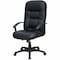 Lorell Executive High-Back Leather Chair, Black LLR60116 - alternate 2