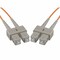 Unc Group Fiber Optic Patch Cable, Sc-Sc, 62.5 125 Multimode Duplex, Orange, 15M FJ6SCSC-15M - alternate 1