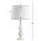 Jonathan Y Maddie 28" Glass/Metal LED Table Lamp, White Pearl JYL2072A - alternate 8