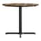 Flash Furniture Commercial 36" Natural HPL Tabletop with Black Table Height X Base ST-RD36-NAT-T3030-GG - alternate 7