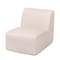 Deko Living Beige Compressed Foam Armless Sectional Sofa Chair CIF50217ACH - alternate 4