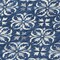 Homeroots 8' Navy Blue And Ivory Round Floral Washable Indoor Outdoor Area Rug 595975 - alternate 5
