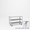 Pucel Heavy Duty Shop Truck, 48 in W x 18 in D x 33.5 in H, Three Shelves, Push Handle, Black 1848-DT-3S - alternate 1