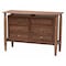 Baxton Studio Alyssa Japandi Walnut Brown Wood Queen Size 4-Piece Bedroom Set 252-13951-13949-13949-13950-ZORO - alternate 7
