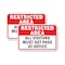 Signmission Restricted Area All Visitors Must Get Pass At Office, 18'' X 24'' 2 Signs, Heavy Gauge Aluminum, 2PK A-1824-2PACK-2926 - alternate 1