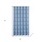 Homeroots Blue Striped Polyester Embroidered Shower Curtain 399742 - alternate 3