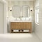 James Martin Vanities Breckenridge 60 in. Double Vanity, Light Natural Oak, w/ 3 CM White Zeus Quartz Top 330-V60D-LNO-3WZ - alternate 3