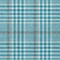 Homeroots 10' X 14' Teal Blue Ivory And Brown Plaid Washable Indoor Outdoor Area Rug 601523 - alternate 7