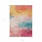 Homeroots 9' X 12' Pink Gold And Teal Blue Abstract Washable Indoor Outdoor Area Rug 611280 - alternate 6