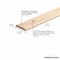 M-D Building Products 1-3/4 In. X 36 In. Unfinished Hardwood Seam Binder w/ Screws 85621 - alternate 5