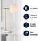 Jonathan Y Charles 20.5" Contemporary Modern Metal/Marble LED Table Lamp, Gold/White JYL1000A - alternate 9