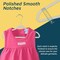 Lifemaster Ivory Velvet Kids Hangers 100 Pack, 10.83" Non-Slip, Slim ABS, Swivel Hook & Notches LMVVBH100IV - alternate 5
