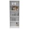 Homeroots 24" White Laminate Accent Cabinet With Four Shelves 477673 - alternate 5