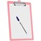 Acrimet 3 Pack Clipboard Letter Size Low Profile Clip & Side Rulers, Durable Plastic, Solid Pink, 3PK 134.9 - alternate 7
