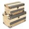 Homeroots Set of Two Brown And Black Solid Wood Box With Lid, 2PK 489348 - alternate 5