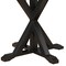 Homeroots 48" Black Wood Pedestal Base Round Top Dining Table 517759 - alternate 4