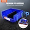Vevor Hanging Stackable Storage Bin Plastic Organizer Garage Box 6 PCS Blue/Red, 6PK DDWL-5399 - alternate 4