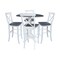 Whitewood Industries Extension Dining Tables, 45 in L, 38 in H, Parawood Top K05-42DPT-6B-S61334 - alternate 1