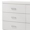 Homeroots 58" White Solid and Manufactured Wood Six Drawer Double Dresser 486523 - alternate 5