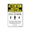 Signmission PSA, High School Students And Guests Practice Social Distancing, 18in X 12in Decal, NS-D-1218-25391 OS-NS-D-1218-25391 - alternate 1