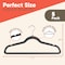 Campior Gray Velvet Hangers, 360 Deg Swivel Hook, Non-Slip and Space Saving Hangers, Heavy-Duty, 5PK CMPVVH5GY - alternate 5