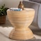 Bali & Pari Tokyo Laminated Natural Rattan Side Table, Natural 259-14299-ZORO - alternate 5