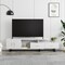 Leisuremod Avery TV Stand with MDF Cabinet and Powder Coated Steel Legs, White ATS69W - alternate 12