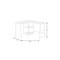 Homeroots 47" White Wood and Metal Corner Trestle Computer Desk 489994 - alternate 5
