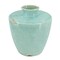 Homeroots 12" Aqua Terracotta Crackle Glaze Round Table Vase 534265 - alternate 5