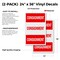 Signmission Consignment, Vinyl Decals Only 24 Inch x 36 Inch, Vinyl Decal, 2PK DSB-2436-2PACK-Consignment - alternate 2