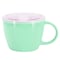 Gibson Home On The Go 4 Piece 25 Ounce Stoneware Soup Cup Set with Lid in Mint 142552.01 - alternate 3