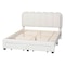 Baxton Studio Caradonna Cream Teddy-Bear Fabric Bed with Storage Drawers, Queen 266-14501-ZORO - alternate 7