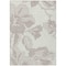 Homeroots 9' X 12' Ivory Beige And Taupe Floral Washable Indoor Outdoor Area Rug 589546 - alternate 4