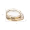 Homeroots Set of Two Gold Solid Wood Round Vanity Tray 574197 - alternate 8