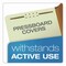 Pendaflex Pressboard Top Tab Folders, 2/5-Cut Tab, Exp 2.5", 2 Dividers, 6 Fasteners, Legal, Light Green, 10PK 17176EE - alternate 6