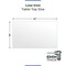 Fab Glass And Mirror 16X24in Rectangle Ultra Clear Glass Table Top, Flat Edge, Low Iron Extra Clear Tempered Glas LI-16x24REC6THFL - alternate 7
