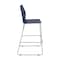 Flash Furniture HERCULES Series Navy Stack Bar Stool with Air-Vent Back and Gray Powder Coated Sled Base, 3PK 3-RUT-498A-BS-NV-GG - alternate 7