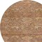 Homeroots 8' Brown And Tan Round Damask Washable Indoor Outdoor Area Rug 603373 - alternate 6