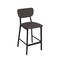 Bfm Seating Hamilton Side Barstool, Grade 3 Vinyl Seat & Back - Steel Frame - Sand Black Finish JS10B2025-2025SB - alternate 1
