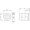 Siemens Metric M25 cable gland for AS-i shaped cable, for routing the 3SU1900-0HF10-0AA0-ZY19 - alternate 3