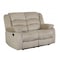 Homeroots 60in Beige Microfiber Manual Reclining Loveseat 329372 - alternate 7