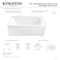 Kingston Brass 60-Inch Acrylic Rectangular 3-Wall Alcove Tub with Anti-Skid Surface, Right Hand Drain Hole VTAP6031R22T - alternate 4