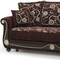 Homeroots 95" Brown Chenille Convertible Futon Sleeper Sofa And Toss Pillows With Storage 607081 - alternate 5