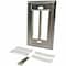 Ortronics 6-PORT FLUSH MOUNT UNLOADED, SINGLEGANG TRACJACK, STAINLESS STEEL 403STJ16 - alternate 1