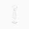 Homeroots 17" Silver Metal Dress Form Sculpture and Jewelry Holder 483253 - alternate 4