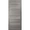 Sartodoors Sliding French Pocket Door with, Planum 0020 Ginger Ash, Kit Trims Rail Hardware, Solid Wood Interi PLANUM0020PD-GA-3084 - alternate 1